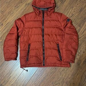 Michael Kors Men's Brick Red Puffer Jacket